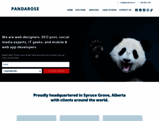 pandarose.ca screenshot