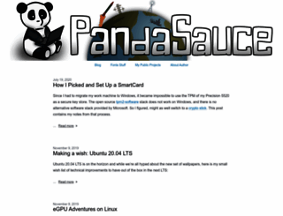 pandasauce.org screenshot