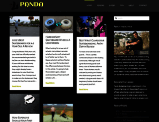 pandaskateboarding.com screenshot