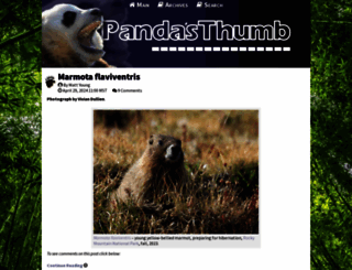 pandasthumb.org screenshot