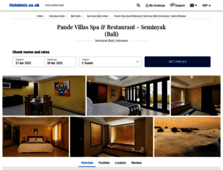 pande-villas-spa-restaurant-seminyak.hotelmix.co.uk screenshot