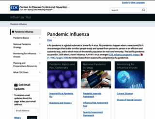 pandemicflu.gov screenshot