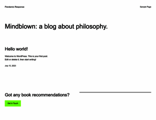 pandemicresponseproject.com screenshot