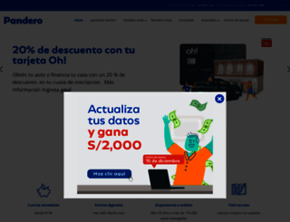 pandero.com.pe screenshot