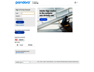 pandora.echosign.com screenshot