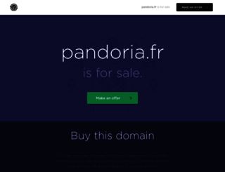 pandoria.fr screenshot