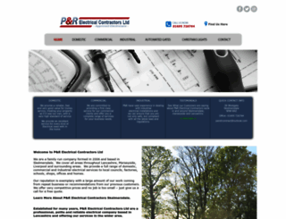 pandrelectricalcontractorsltd.com screenshot