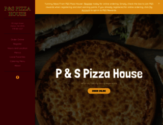 pandspizza.com screenshot