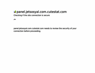 panel.jetsosyal.com.cutestat.com screenshot