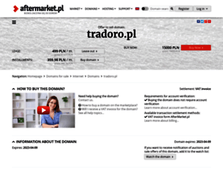 panel.tradoro.pl screenshot