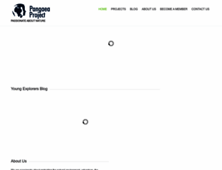 pangaeaproject.org screenshot