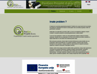pangeoprojekt.hr screenshot