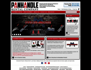 panhandlerentalco.com screenshot