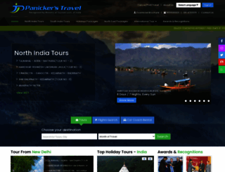 panickerstravel.com screenshot