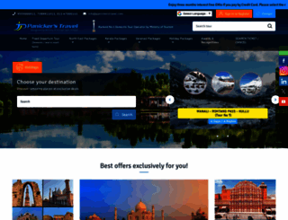 panickerstravel.in screenshot