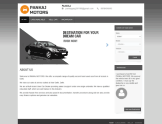 pankajmotors.gaadi.com screenshot