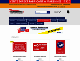 panneauxsignaletiques.fr screenshot