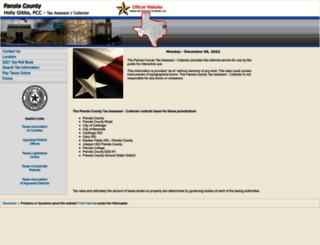 panolacountytax.org screenshot