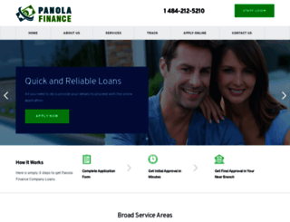 panolafinancecompany.com screenshot