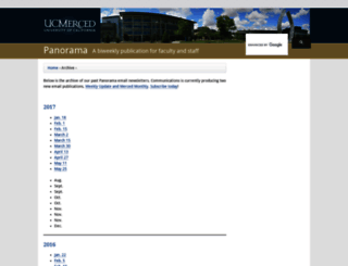 panorama.ucmerced.edu screenshot
