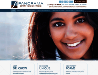 panoramaorthodontics.com screenshot