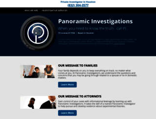 panoramicinvestigations.com screenshot