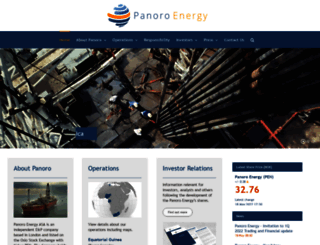 panoroenergy.com screenshot