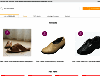 pansy-shoes.com screenshot
