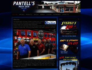 pantellsmusicbox.com screenshot