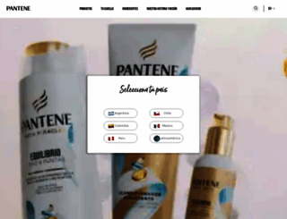 pantene.com.mx screenshot