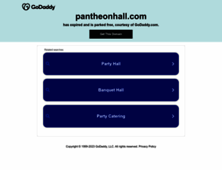 pantheonhall.com screenshot