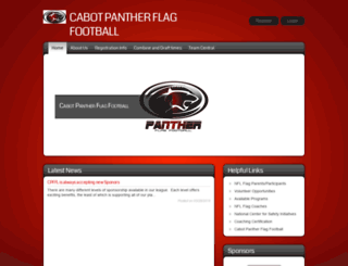 pantherflagfootball.org screenshot