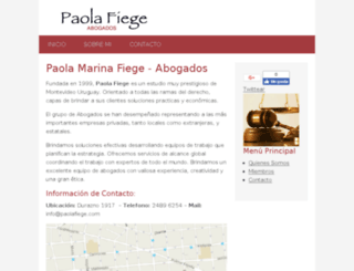 paolafiege.com screenshot