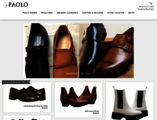 paoloshoes.com screenshot