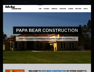 papabearconstruction.com screenshot