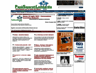 papaseparatilombardia.org screenshot