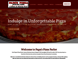 papaspizza.net screenshot