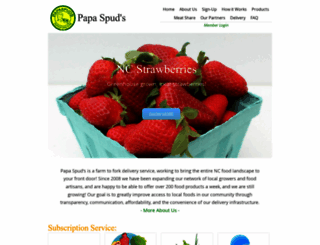 papaspuds.com screenshot