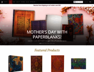 paperblanks.com screenshot