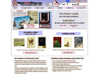 papercardshop.com screenshot