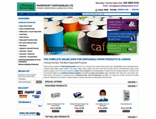 papercraftdisposables.co.uk screenshot