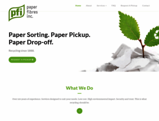 paperfibresinc.com screenshot