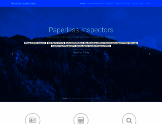 paperlessinspectors.com screenshot