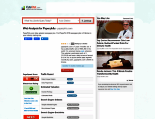 paperpk4u.com.cutestat.com screenshot