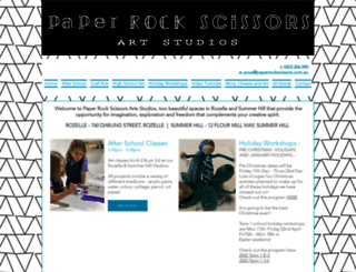 paperrockscissors.com.au screenshot