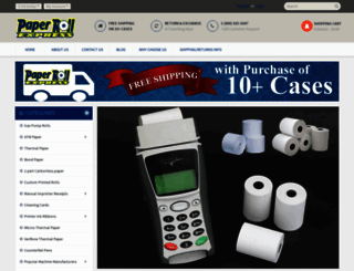 paperrollexpress.com screenshot