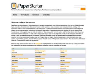 paperstarter.com screenshot