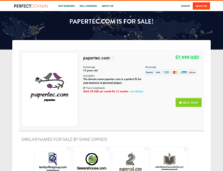 papertec.com screenshot