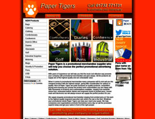 papertigers.co.uk screenshot