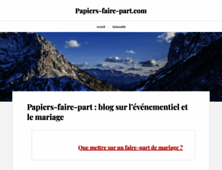 papiers-faire-part.com screenshot